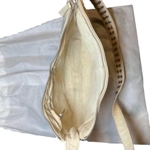 Vintage Marni White Leather Studded 2-Way Bag